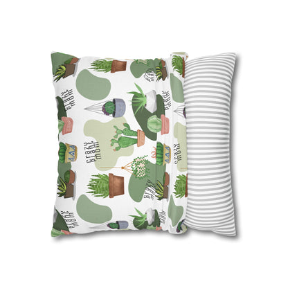 Crazy Plant Mom Decorative Pillowcase