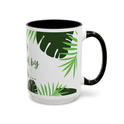 Easily Distracted by Plants Mug - Plant Lover Mug - Colorful Mugs (11oz, 15oz) with Leafy Design