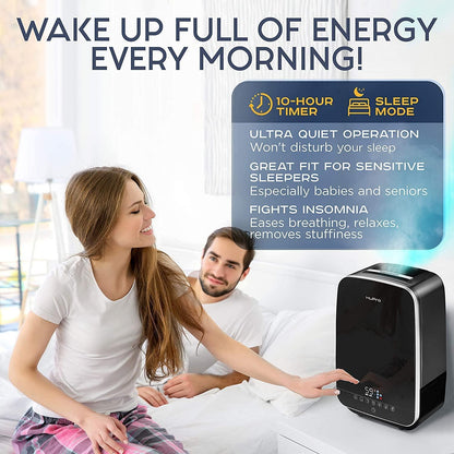 Large Capacity Home Humidifier | Quiet, Adjustable Humidifier for Bedrooms & Large Rooms