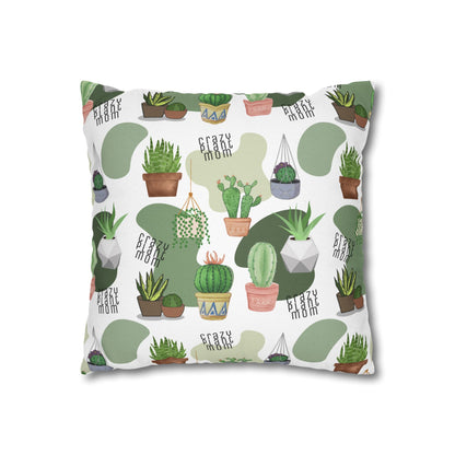 Crazy Plant Mom Decorative Pillowcase