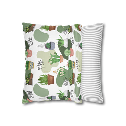 Crazy Plant Mom Decorative Pillowcase