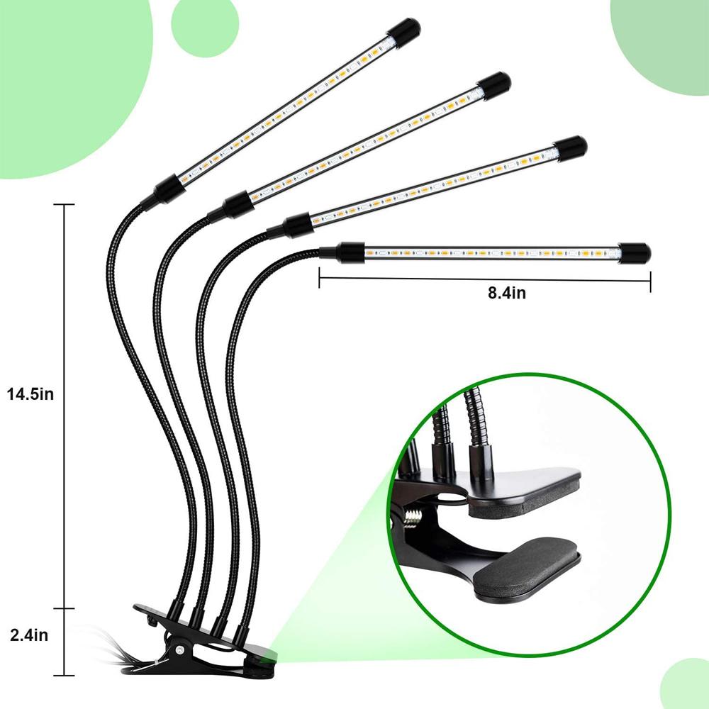 LED Grow Light USB Phyto Lamp Full Spectrum Fitolampy With Control - Chic Plant Boutique