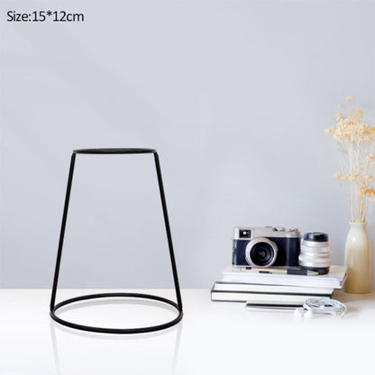 Retro Iron Table Vase | Metal Plant Holder with Vintage Industrial Charm