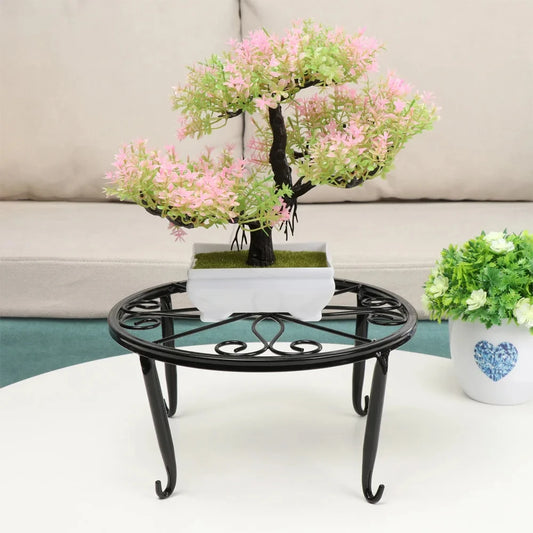 Metal Potted Plant Stands with Saucer for Indoor and Outdoor Plants 9