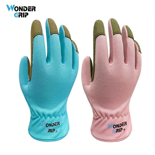 Wonder Grip Microfiber and Spandex Gardening Gloves - Reinforced Palm for All Your Plant Care Needs