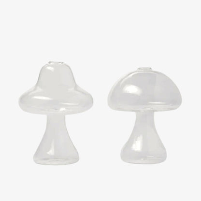 Mushroom Shaped Glass Vase Hydroponics Plant | Whimsical Hydroponic Propagation Vase